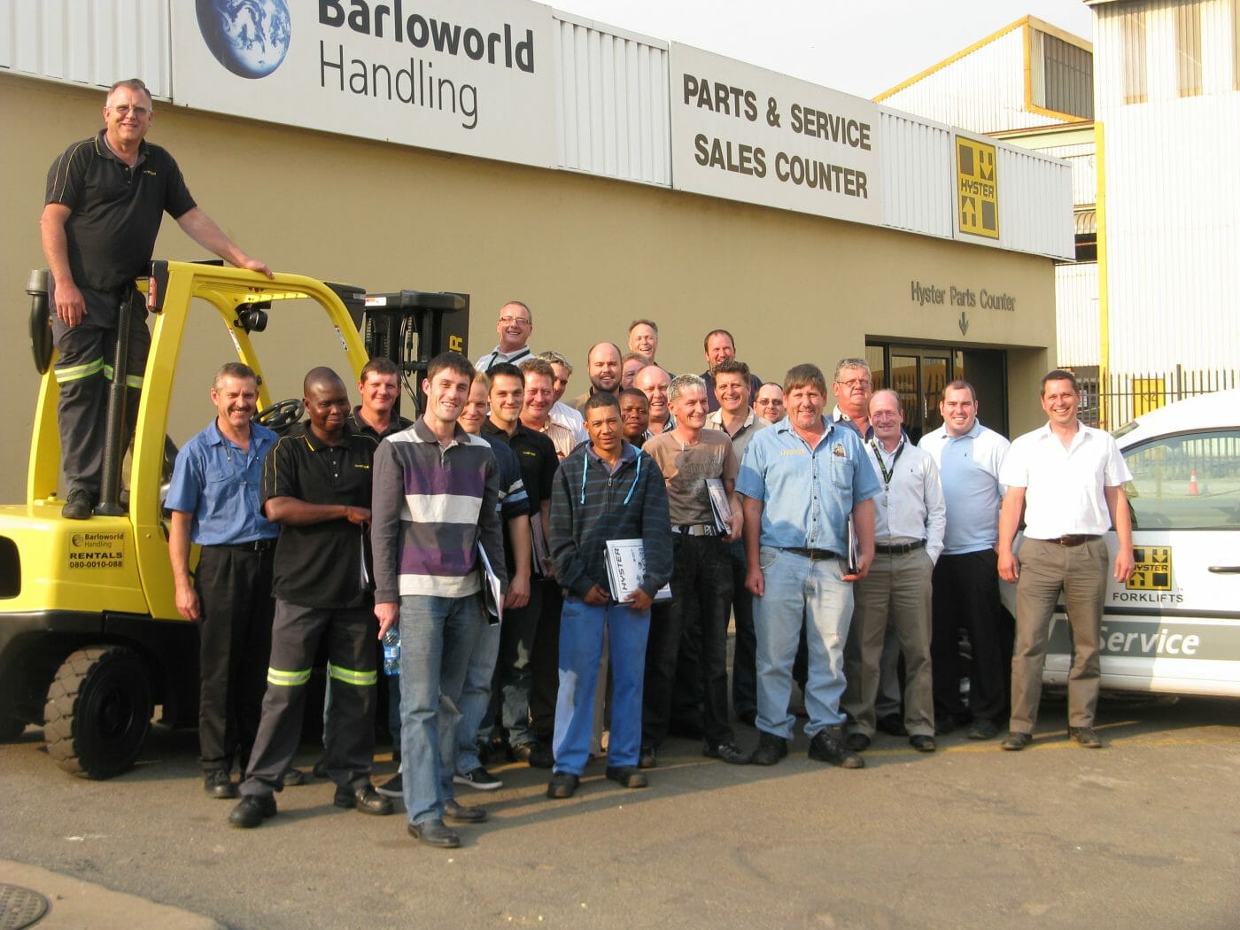 Photo with the team and trained engineers - Boksburg 2011